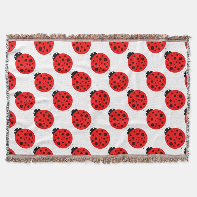 Ladybug Pattern Decke (Vorderseite)