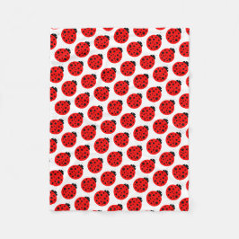 Ladybug Pattern Fleecedecke