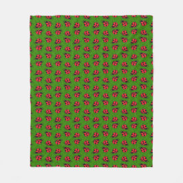 Ladybug Pattern Fleecedecke