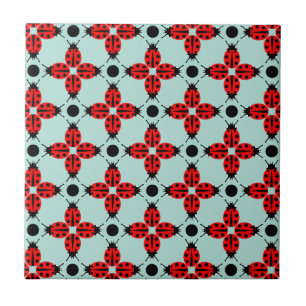 Ladybug Pattern Fliese