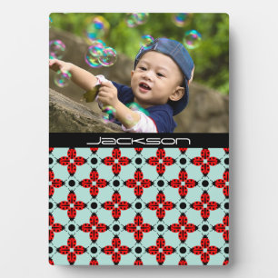 Ladybug Pattern Fotoplatte