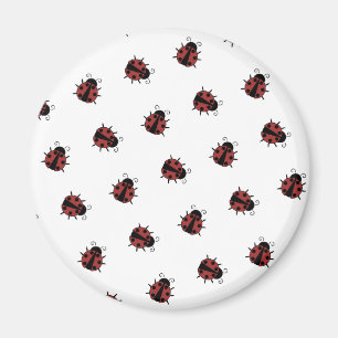 Ladybug Pattern Magnet