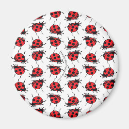 Ladybug Pattern Magnet
