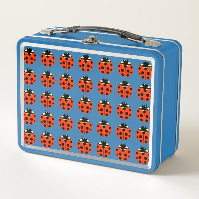 Ladybug Pattern Metall Lunch Box (Vorderseite)