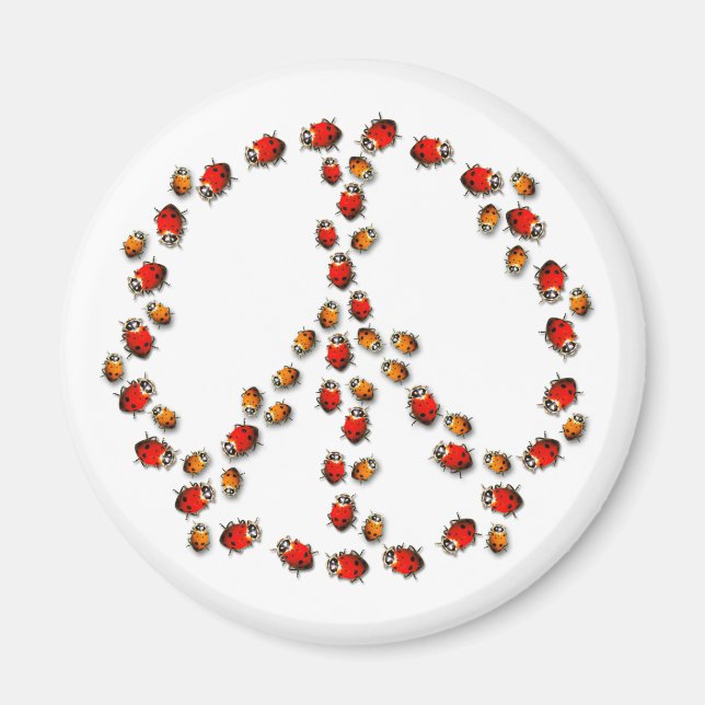 Ladybug Peace Magnet (Vorne)