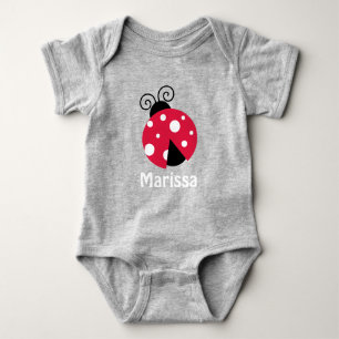 Ladybug Personalisierte Vorlagen Baby Strampler