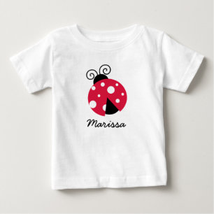Ladybug Personalisierte Vorlagen Baby T-shirt