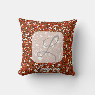 Ladybug personalisiertes Monogramm-Kissen Kissen