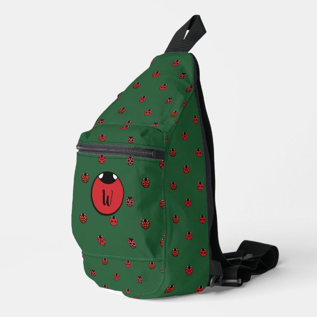 Ladybug Polka Dots Crossbody Bag (Rechte Ecke)
