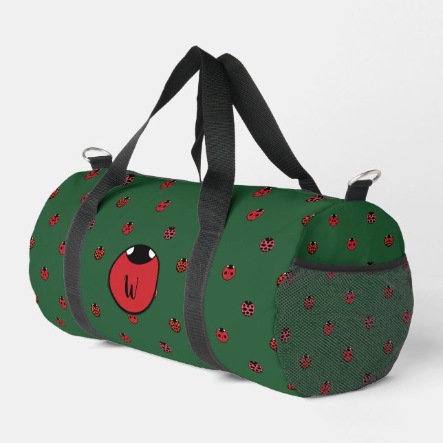Ladybug Polka Dots Duffle Bag (Rechte Ecke)