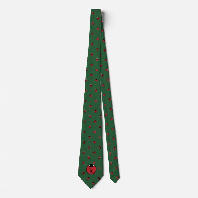 Ladybug Polka Dots Men's Neck Tie Krawatte (Vorderseite)