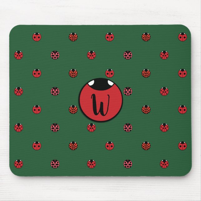 Ladybug Polka Dots Mouse Pad Mousepad (Vorne)
