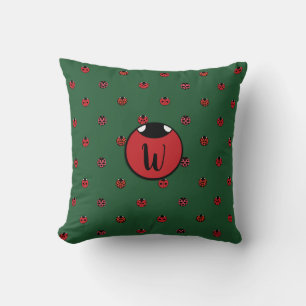 Ladybug Polka Dots Pillow Kissen