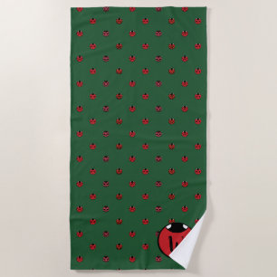 Ladybug Polka Dots Strandtuch