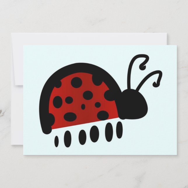Ladybug Postcard Dankeskarte (Rückseite)