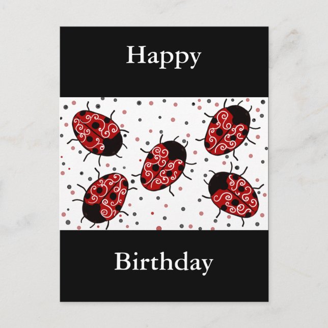 Ladybug Postkarte (Vorderseite)