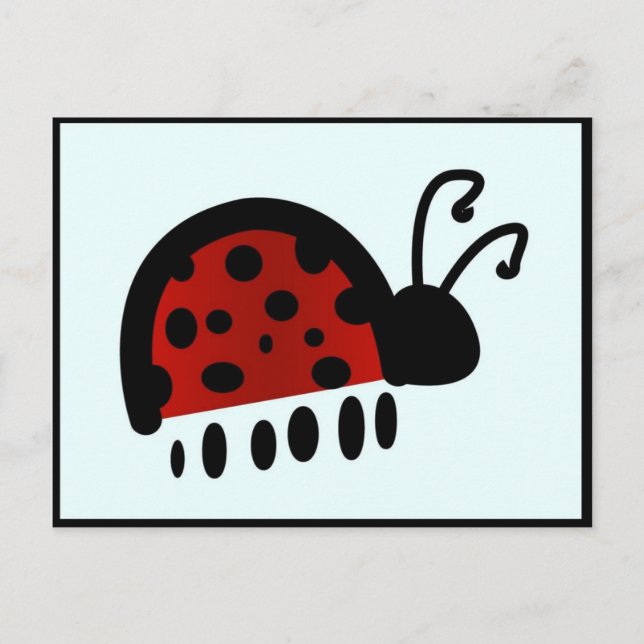 Ladybug Postkarte (Vorderseite)