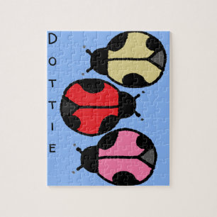 Ladybug Puzzle mit eigenem Text