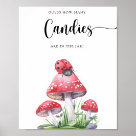 Ladybug - raten Sie, wie viele Bonbons es gibt Poster