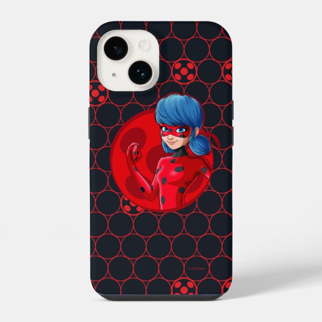 Ladybug Red Abzeichen iPhone 14 Hülle (Rückseite)