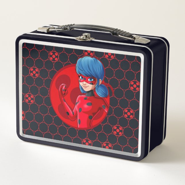 Ladybug Red Abzeichen Metall Brotdose (Vorderseite)