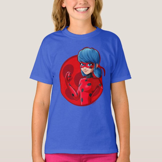 Ladybug Red Abzeichen T-Shirt (Vorderseite)