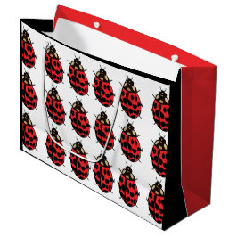 Ladybug Red Black Insect Ladybug Große Geschenktüte