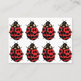Ladybug Red Black Insect Ladybug Visitenkarte
