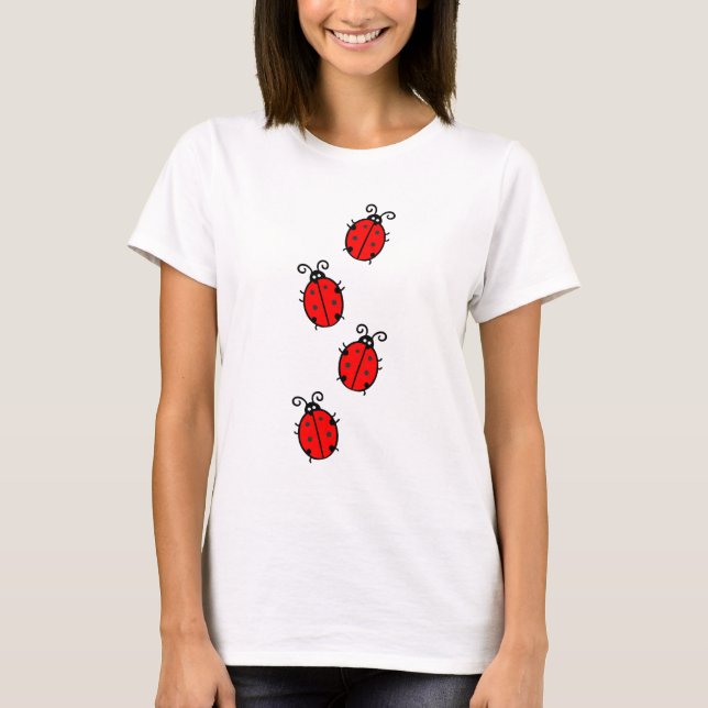 Ladybug Red Black T-Shirt (Vorderseite)