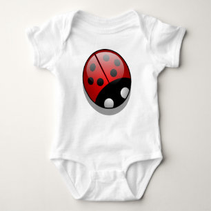 Ladybug, Red Ladybug, Niedliche Ladybug, Lady Käfe Baby Strampler