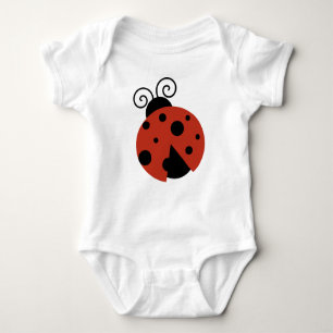 Ladybug, Red Ladybug, Niedliche Ladybug, Ladybird Baby Strampler