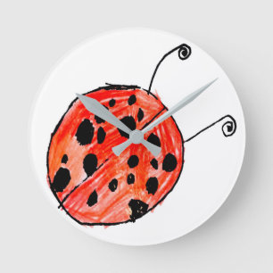 Ladybug Runde Wanduhr