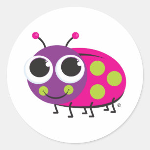 Ladybug Runder Aufkleber