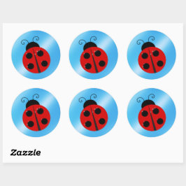 Ladybug Runder Aufkleber