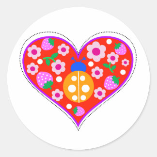Ladybug screen.ai runder aufkleber