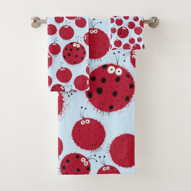 Ladybug Shindig Badhandtuch Set (Insitu)
