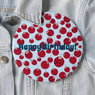 Ladybug Shindig Button