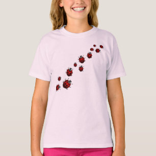 Ladybug Shirt Girl's Baseball Jersey Ladybug Shirt