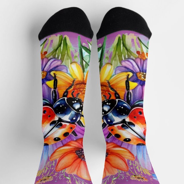 Ladybug Socken (Oben)