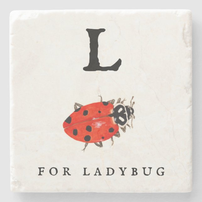 Ladybug Steinuntersetzer (Vorderseite)