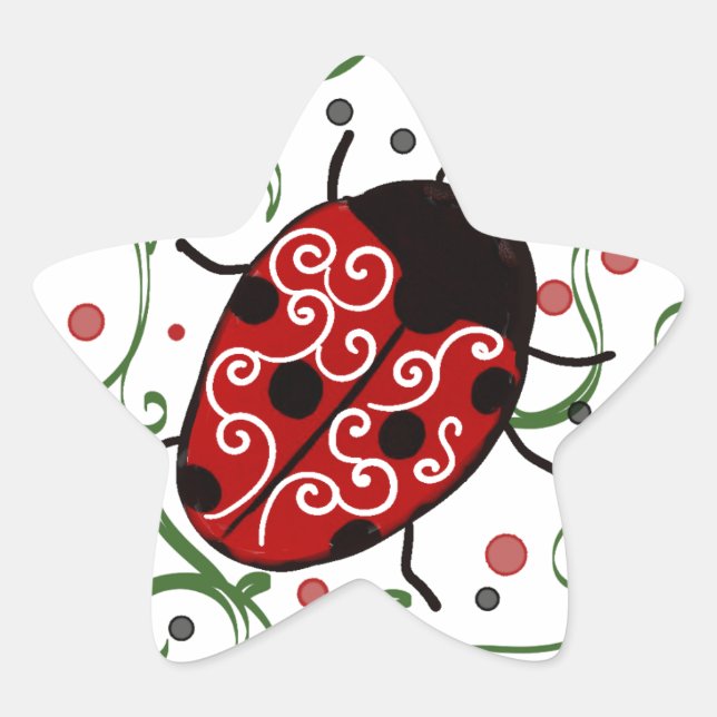 Ladybug Stern-Aufkleber (Vorderseite)