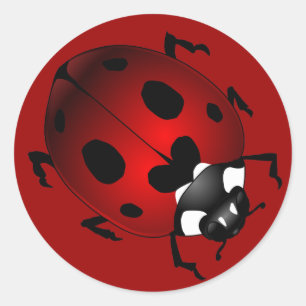 Ladybug Stickers Red Ladybugs Art Stickers