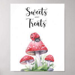 Ladybug - Süßigkeiten und Leckereien Babydusche Poster