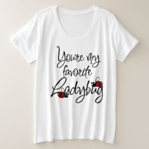 Ladybug - T-shirt de base plus taille féminine