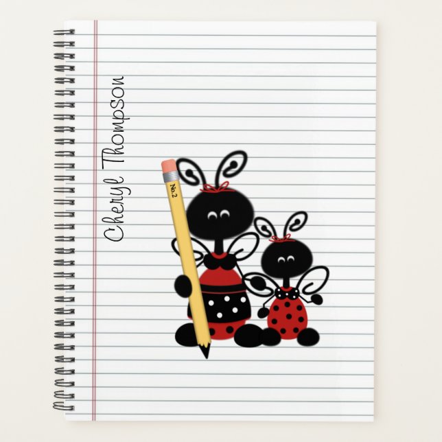 Ladybug Teacher Custom Planer (Vorderseite)