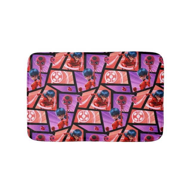 Ladybug & Tikki Muster Badematte (Vorderseite)