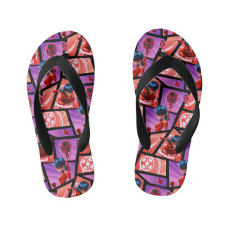 Ladybug & Tikki Muster Kinderbadesandalen