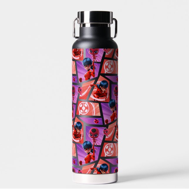 Ladybug & Tikki Muster Trinkflasche (Vorne)