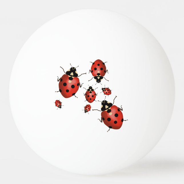 Ladybug Tischtennisball (Vorderseite)