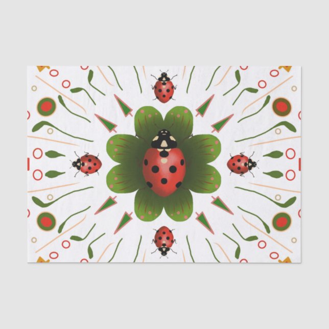 Ladybug Tissue Paper Seidenpapier (Vorderseite)